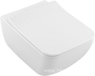 Унитаз подвесной Villeroy & Boch Legato 5663RLR1 alpin, безободковый| 56x37x33