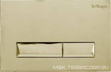 Кнопка смыва BelBagno MARMI, цвет-золото ZZ BelBagno Marmi bb013-mr-oro