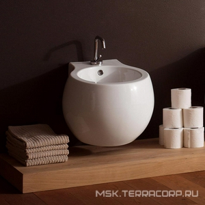 Биде подвесное 50x45см,  ZZ Scarabeo Planet 8106