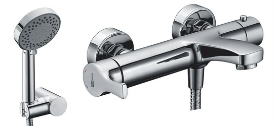 Смеситель Wasserkraft Berkel 4801 для ванны с душем| 28x6x19