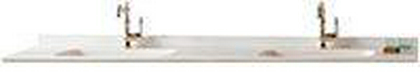 Столешница 210,5х51хh7см из минерального литья со встроенной раковиной на 3 отв. для смесителя,  ZZ Gaia Biografia Plana 7