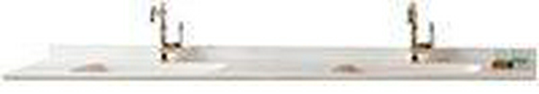 Столешница 210,5х51хh7см из минерального литья со встроенной раковиной на 3 отв. для смесителя,  ZZ Gaia Biografia Plana 7