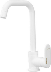 Смеситель для кухни Wasserkraft Mindel 8507, без донного клапана, цв. белый, ZZ