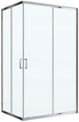 Душ.кабина 800x800xh2250мм, квадр.,с крышей и задними стенками, поддоном и 3-х позиц.смесит., стекло прозачное, фурн.цв.хром, BelBagno ZZ