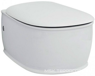 Унитаз подвесной ArtCeram Azuley AZV001 белый матовый| 52x37x40