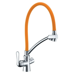 Смеситель Lemark Comfort LM3070C-Orange для кухонной мойки| 15x45x27
