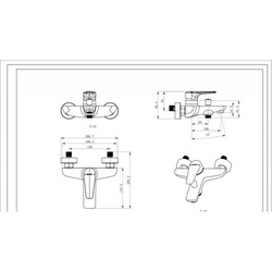 Душевая стойка Bravat Arden F6351385CP-A1-RUS, цв. хром, ZZ