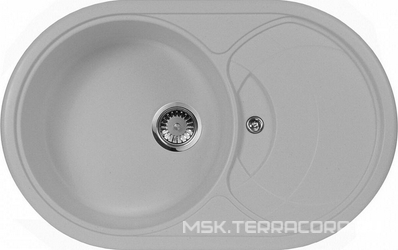 Мойка кухонная AquaGranitEx M-18s серая| 50x78x20