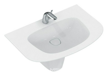 Раковина 1000х540мм, с 1 отв.д/смесит. (система слива IdealFlow, керамическая накладка слива и крепление в компл.), Dea ХХ