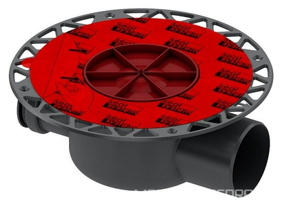 Сифон (трап) дренажный h=98мм, выход горизонтальный DN 50 мм, 0,8-1,2л/с, БЕЗ декор. решетки, Tece ZZ Tece Tecedrainpoint S 3601500