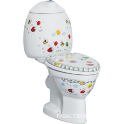 Унитаз-компакт Creavit Cocuk CK311D с декором| 57x30x66