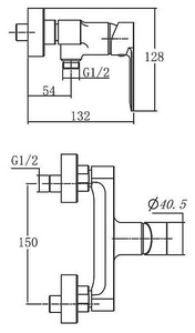 Смеситель для ванны и душа Passion AAF300-30B, (БЕЗ аксессуаров) цв. черный матовый, ZZ Aquanet passion 243296