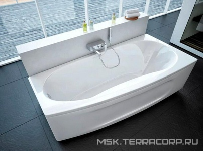 Акриловая ванна Акватек Пандора R, 160x75x46 см, правая, каркас, сифон и фронтальная панель в компл., ZZ Акватек оракул PAN160-0000039