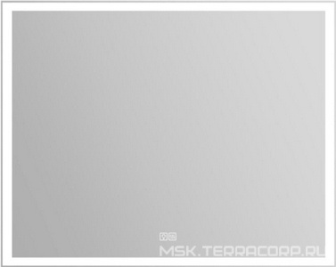 Зеркало 1000x30x800мм, реверс., с встроен.по периметру светильником, сенсорн.выключат и подогревом, 12W, 220-240V, BelBagno ZZ BelBagno Универсал SPC-GRT-1000-800-LED-TCH-WARM