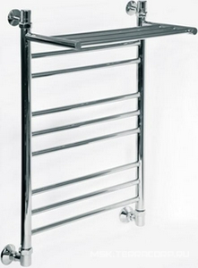 Полотенцесушитель " (г2) ВП" 1000x500 мм, с полкой, подключение 1"*3/4, установочный набор в комплекте, цв.белый ZZ Ника ЛП ЛП (г2) ВП 100/50 / белый