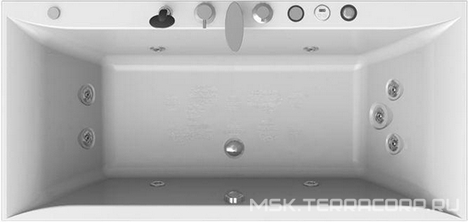 Акриловая ванна Radomir Палермо Лечебный Chrome 180x85 с пультом| 180x85x50