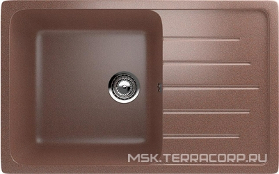 Мойка кухонная Ulgran U-400-307 терракот| 49x75x20