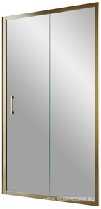 Дверь в нишу , 150*190 см, двухстворчатая раздвижная, профиль бронза, стекло прозрачное ZZ Vegas Glass ZP ZP 150 05 01