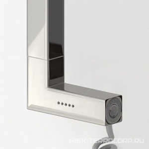 Полотенцесушитель "" 1000*500 мм, электрический, пульт управления справа, скрытое подключение, в комплекте 4 телескоп.кроншт., цвет хром ZZ Сунержа Аркус 00-5605-1050