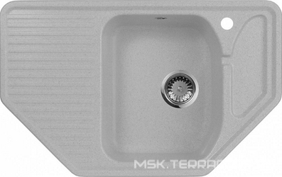 Мойка кухонная AquaGranitEx M-10 серая| 49x79x17