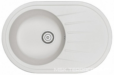 Мойка кухонная Granula Standart ST-7601 белая| 50x76x20