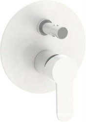 Смеситель Cezares Laconico C VDI BLC С ВНУТРЕННЕЙ ЧАСТЬЮ, белый| 16x16x7