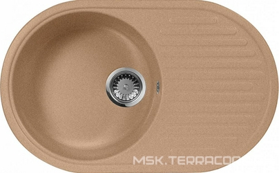 Мойка кухонная AquaGranitEx M-18 песочная| 46x73x18