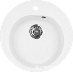 Мойка кухонная AquaGranitEx M-08 белая| 50x50x18