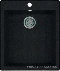 Мойка кухонная Whinstone Аркус 420 черный металлик| 48x41x17