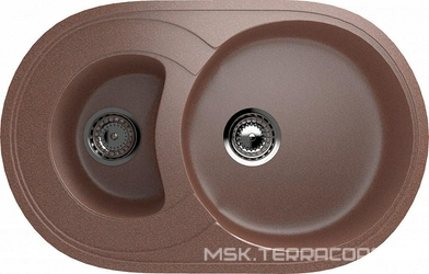 Мойка кухонная Ulgran U-504-307 терракотовая 46x74x17 Ulgran u-504 s378464