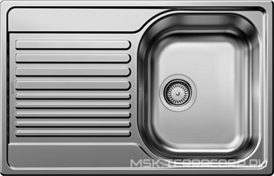 Мойка кухонная Blanco Tipo 45 S Compact сталь матовая 50x78x17 Blanco tipo s225975