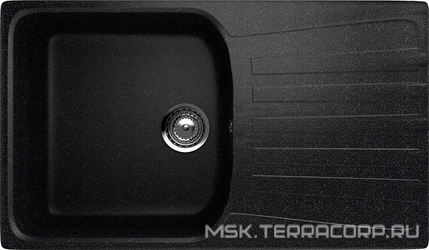 Мойка кухонная Ulgran U-203-308 черная| 48x83x19