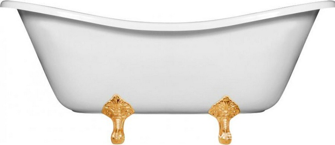 Ванна из искусственного камня Эстет Бостон 180x75, отдельностоящая, БЕЗ ножек, цв. белый, ZZ Эстет бостон ФР-00000624