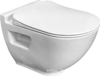 Комплект  Унитаз подвесной Bien Harmony безободковый, с биде| 52x35x33