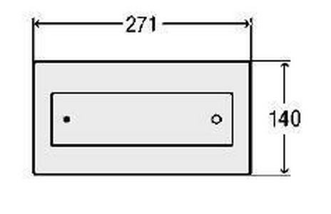 Кнопка для унитаза, пластик, хром (8332.1) Viega  ZZ Viega Style 597252- 8332.1