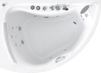 Акриловая ванна Radomir  Спортивный Chrome 168x120 левая с пультом 168x120x48 Radomir Альбена s385154