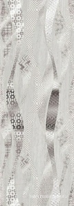 Декор Eletto Trevi Декор  grey onda 25.1х70.9 587672001