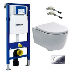 Комплект Инсталляция Geberit Duofix UP320 с кнопкой смыва 53x35x33 Geberit iCon s403625