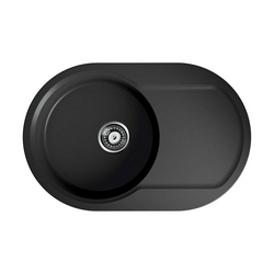 Мойка кухонная Omoikiri Manmaru 78-BL черная| 51x78x20