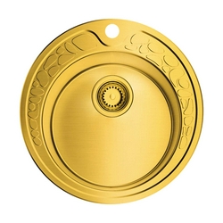 Мойка кухонная Omoikiri Tovada 49-1 AB латунь| 49x49x18