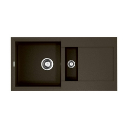 Мойка кухонная Omoikiri Sakaime 86-2-DC темный шоколад| 43x86x22