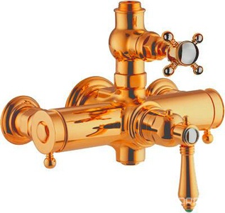 Смеситель для душевой стойки  (цв.бронза, ручки  Half Dome), Nicolazzi ZZ Nicolazzi Classical luxury 4917 BZ70