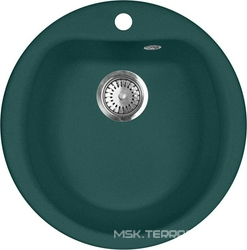 Мойка кухонная AquaGranitEx M-07 зеленая| 49x49x20