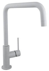 Смеситель Timo Saona 2306F White matt для кухонной мойки| 11x30x25