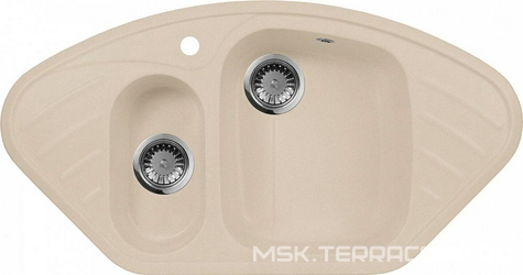 Мойка кухонная AquaGranitEx M-14 бежевая| 50x95x17