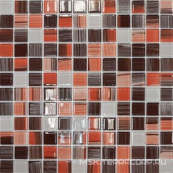 Мозаика JSM-CH1024 терракотовый полосатый микс ZZ|30x30