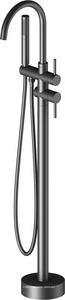Смеситель напольный Saona 2300/03Y-CR, для ванны с душем, цв. черный, ZZ Timo saona 2300/03Y-CR
