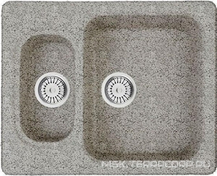 Мойка кухонная Whinstone Гарда 1 1/2B серый| 50x60x19