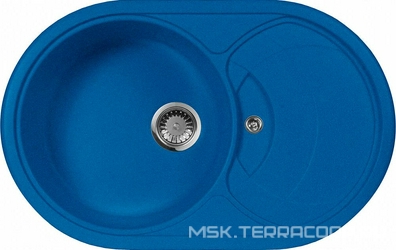 Мойка кухонная AquaGranitEx M-18s синяя| 50x78x20