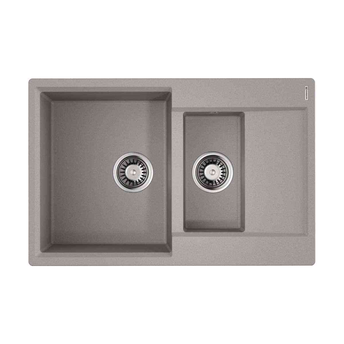 Мойка кухонная Omoikiri Daisen 78-2-GR leningrad grey| 51x78x23